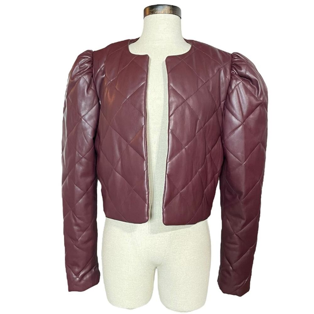 SEA NEW YORK NWT VERY RARE quilted faux leather jacket | M
